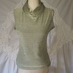 ACW Shimmery Design Cowl Sleeveless tunic